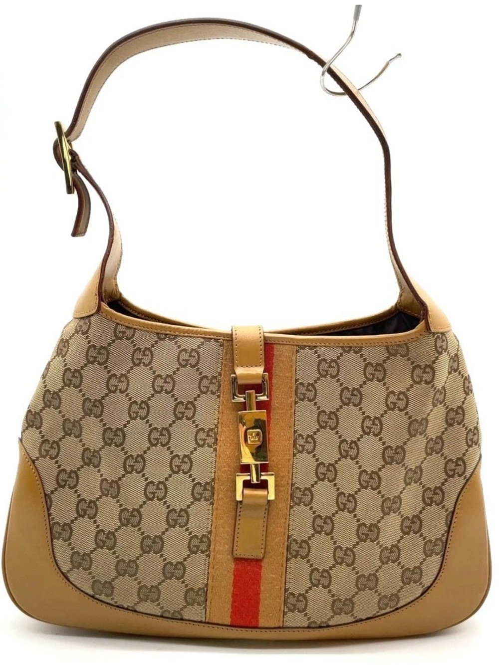 Auth Gucci Jackie Sherry Line GG
Canvas Beige One Shoulder Bag